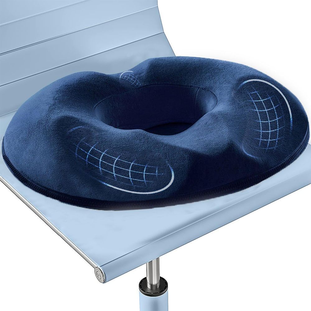 Spectrum - Molded Ring Tailbone Pain Relief Pillow - Dark Blue