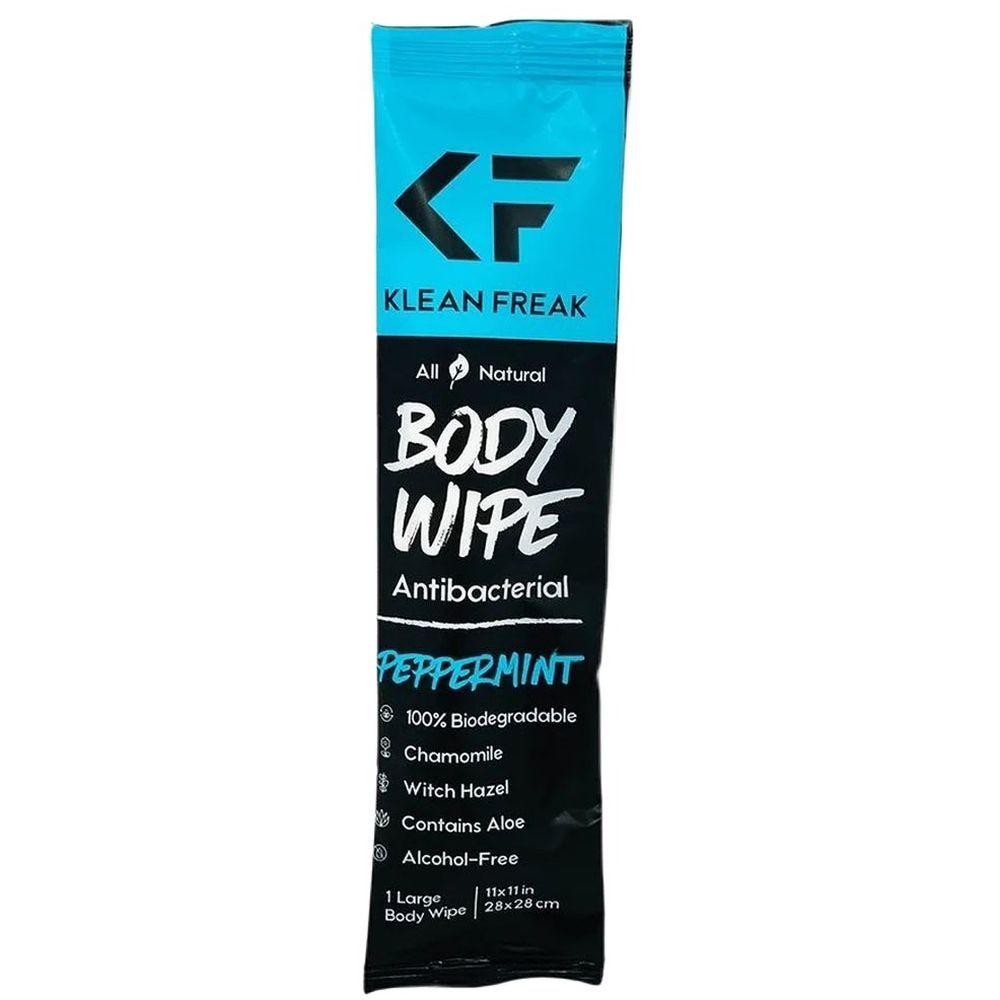 Klean Freak - Body Wipes - Single Sachet - Peppermint