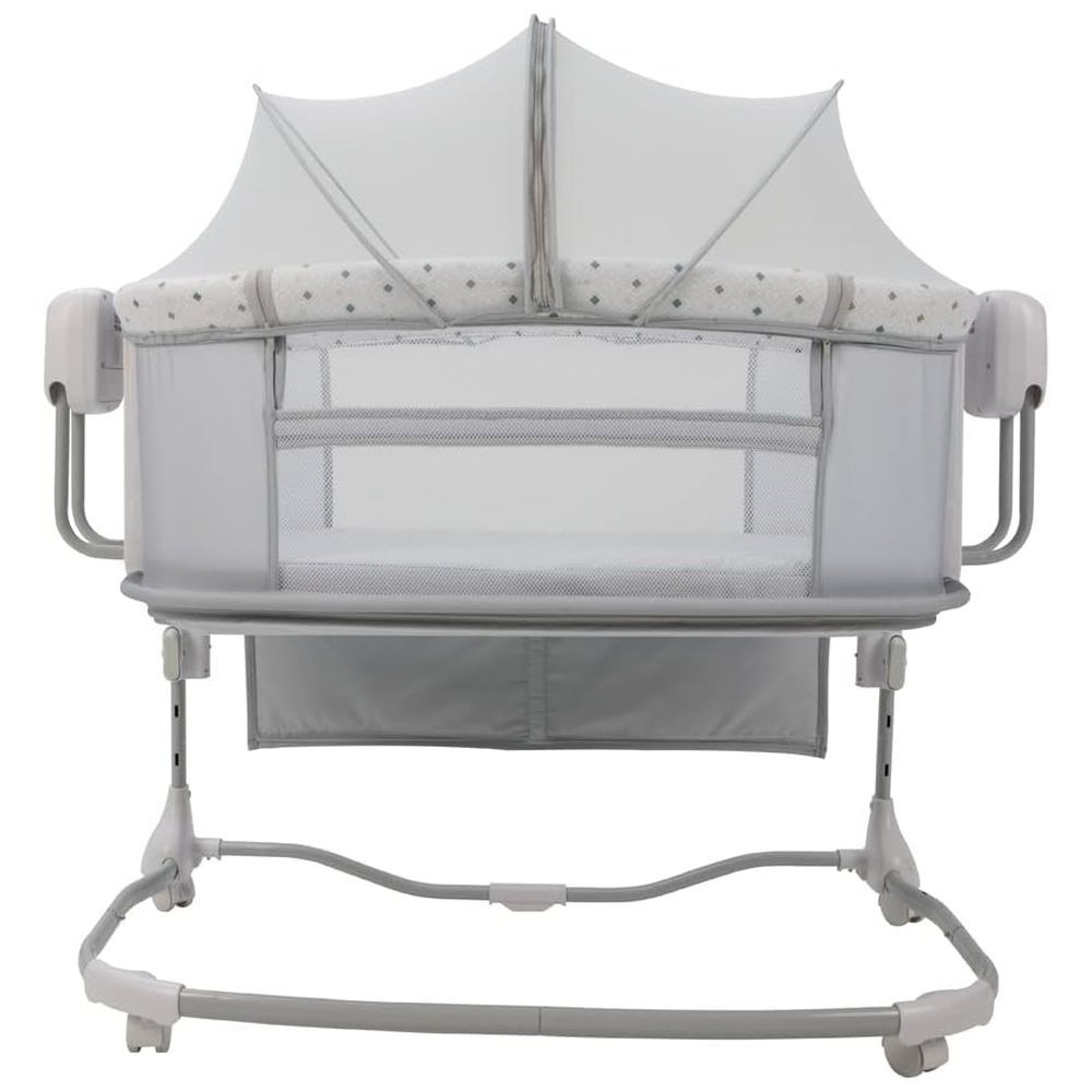 Mastela - Baby Electric Bed Swing Bassinet w/ Polka Dots - Grey