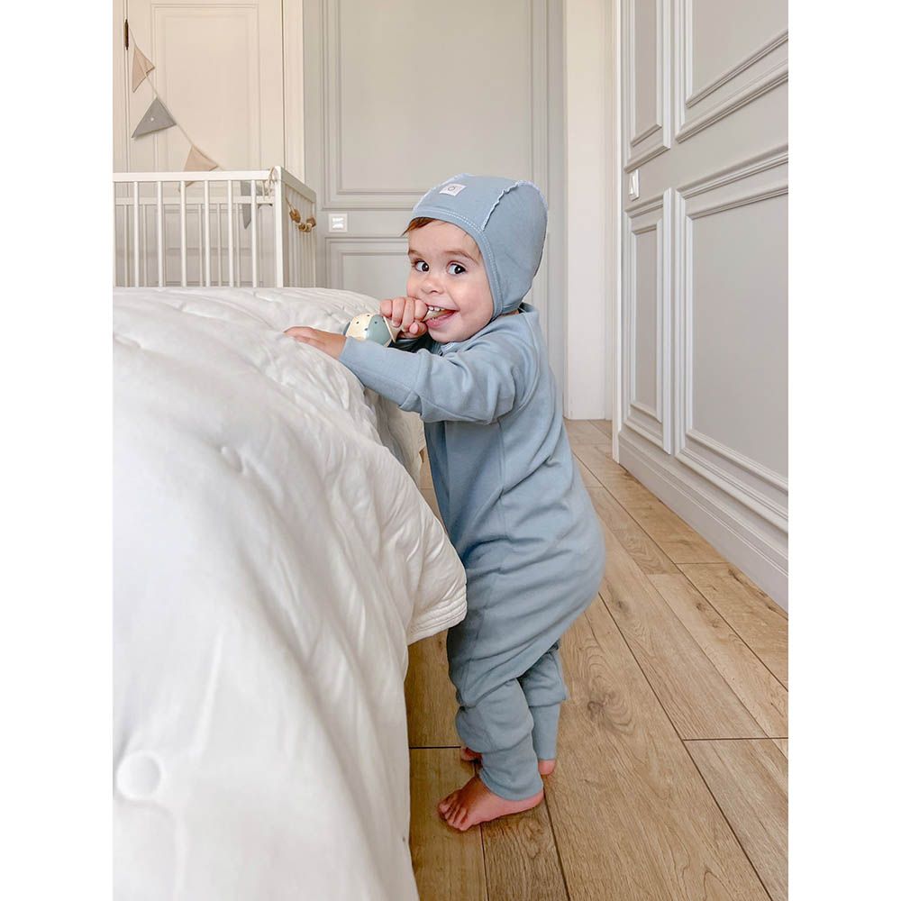 Mjolk - Sleep And Play Jumpsuit - Baby Blue