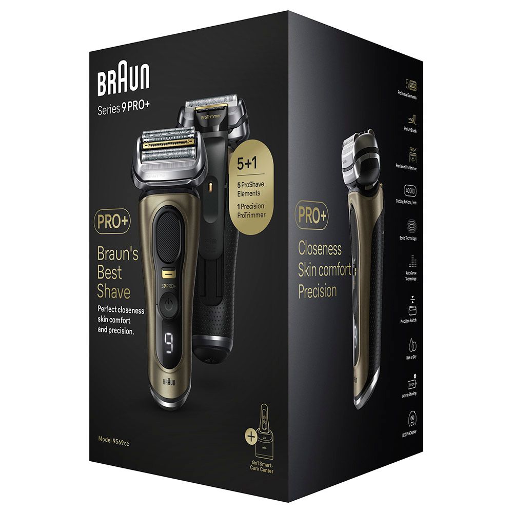 Braun - Series 9 Pro Plus Electric Shaver Kit - Gold/Black