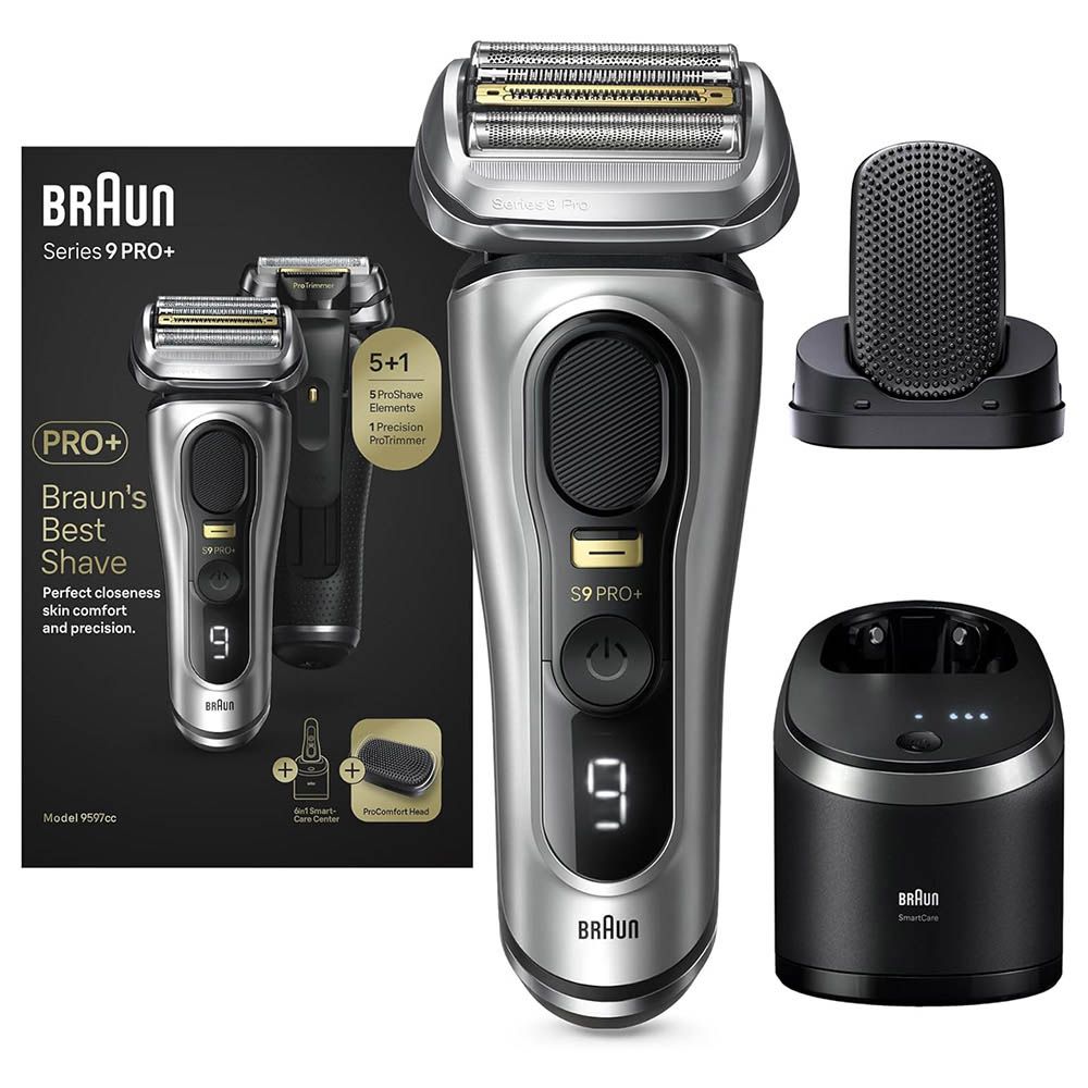 Braun - Series 9 Pro Plus Electric Shaver Kit - Silver/Black