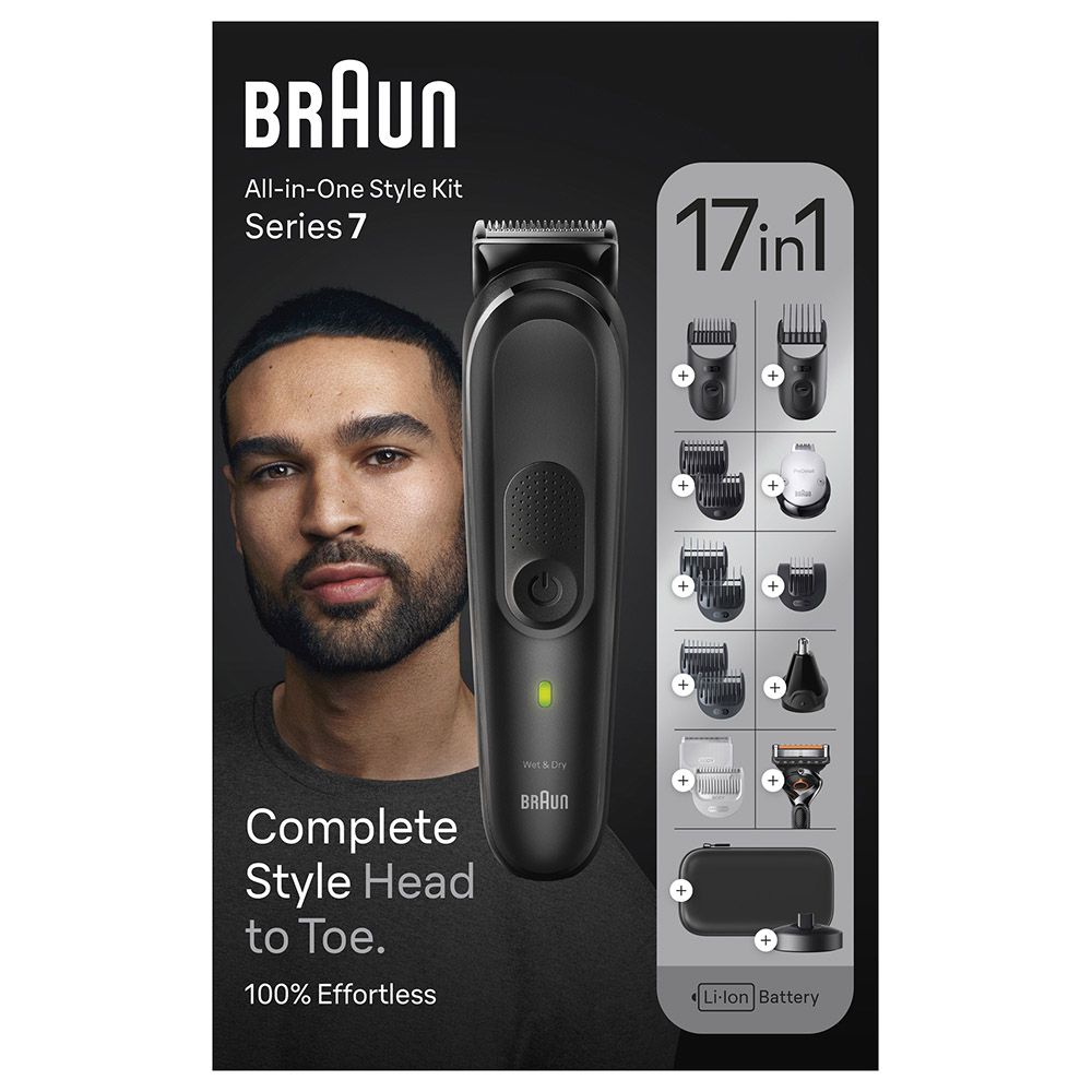 Braun - Series 7 17-in-1 Style Kit - Black