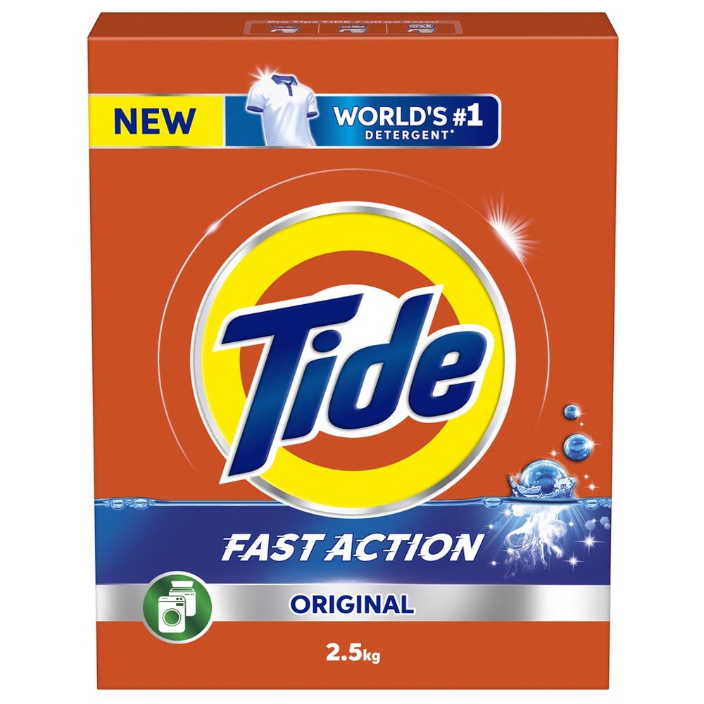 Tide - Fast Action Laundry Detergent Powder - 2.5 Kg