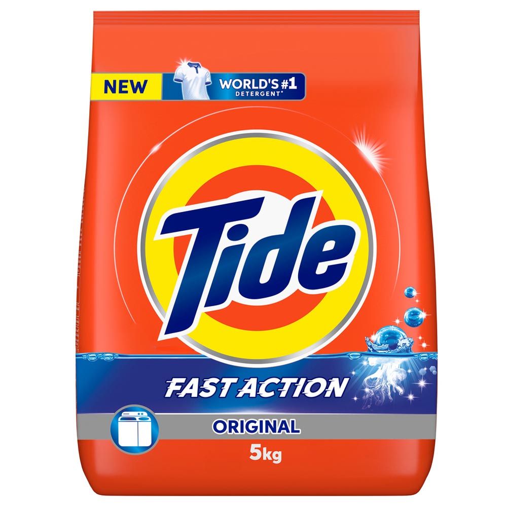 Tide - Original Fast Action Laundry Detergent Powder - 5 Kg