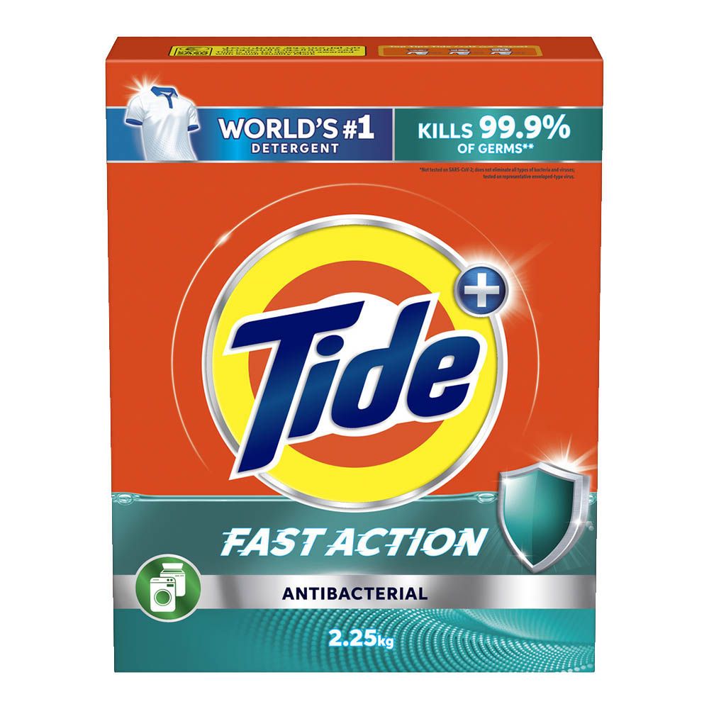 Tide - Anti-Bacterial Fast Action Laundry Powder Detergent - 2.25 Kg