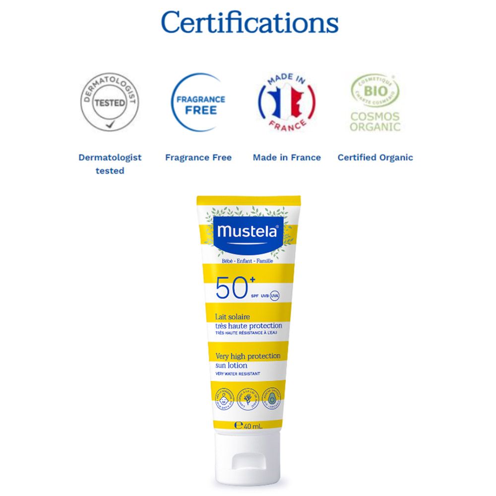 Mustela - Very High Protection Sun Lotion SPF 50+ 40ml