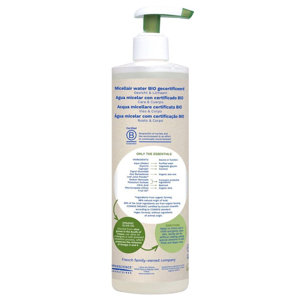 Mustela - Bio Organic Micellar Water - 400 ml