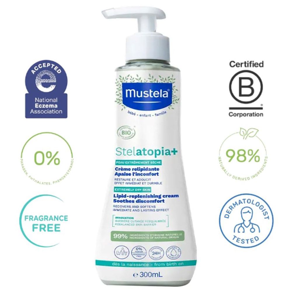 Mustela - Stelatopia+ Lipid Replenishing Cream - 300ml