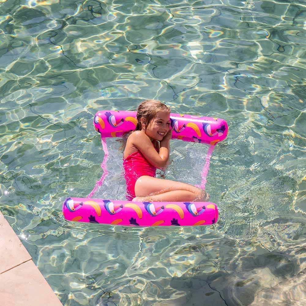 Swim Essentials - Toucan Banana Chill Hammock - Pink - 116cm