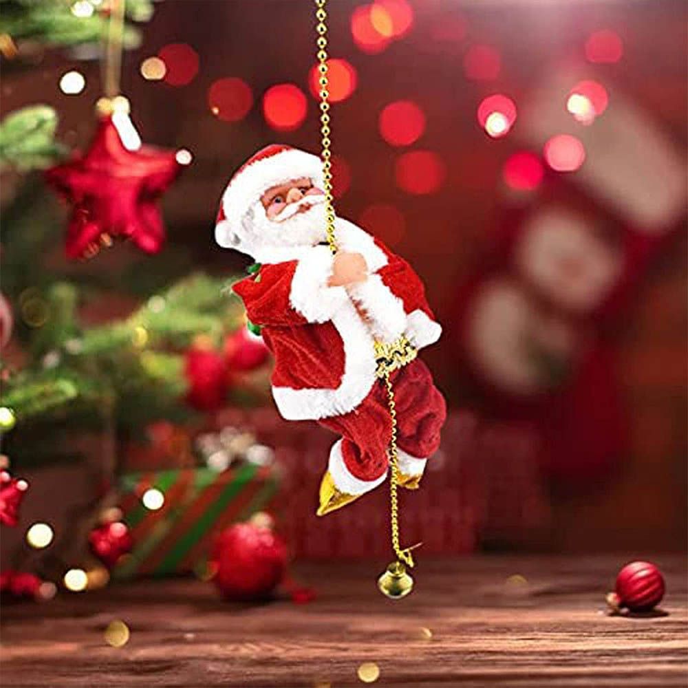 Galaxy Bubbles - Santa Claus Climbing Rope Christmas Decoration