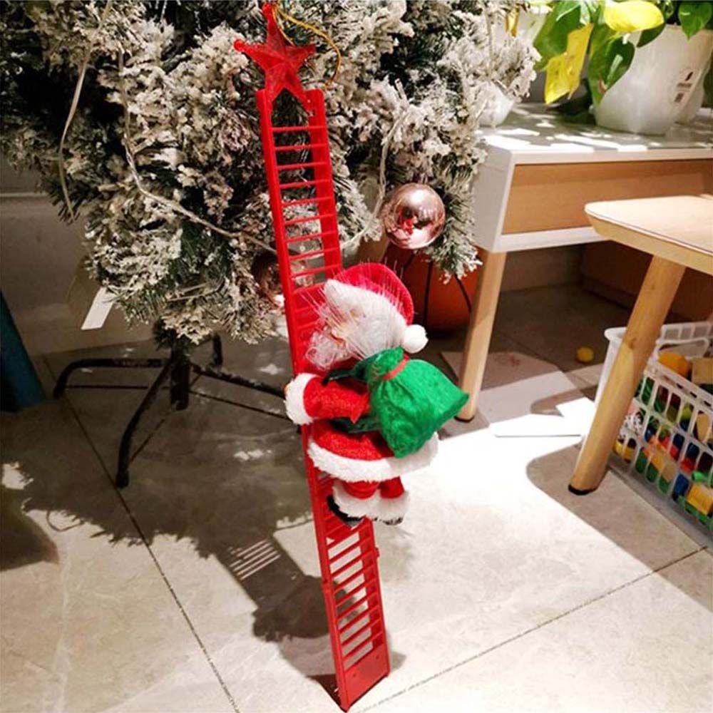 Galaxy Bubbles - Santa Claus Straight Climbing Ladder Rope Christmas Decoration