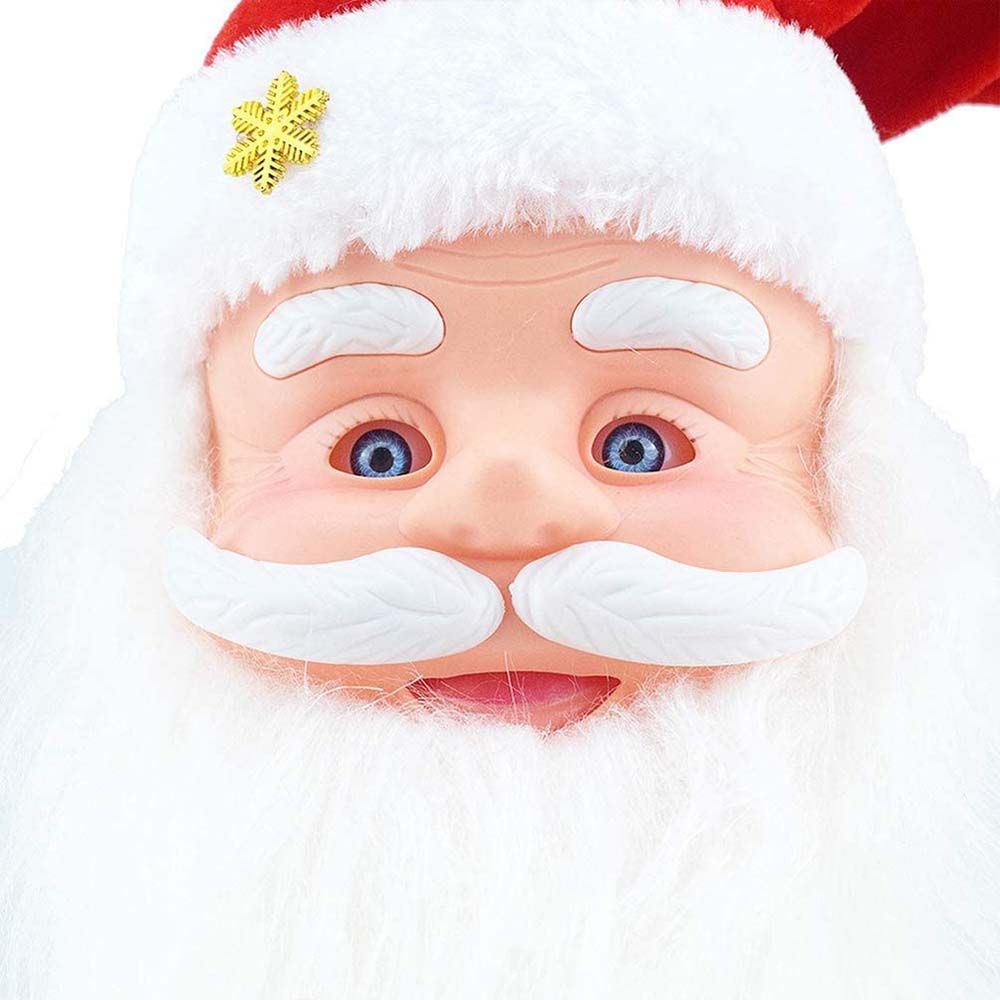 Galaxy Bubbles - Funny Santa Claus Singing Head Christmas Decoration