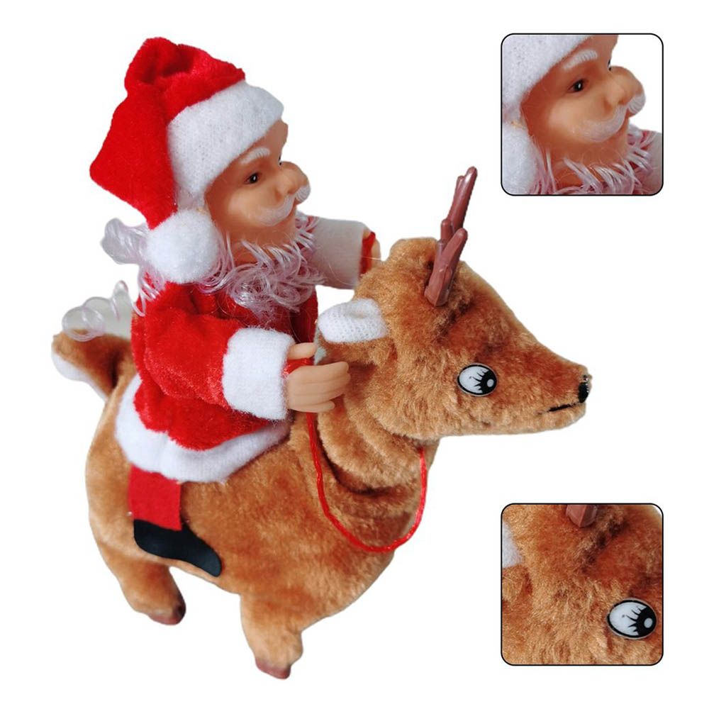 Galaxy Bubbles - Reindeer Riding Santa Christmas Decoration