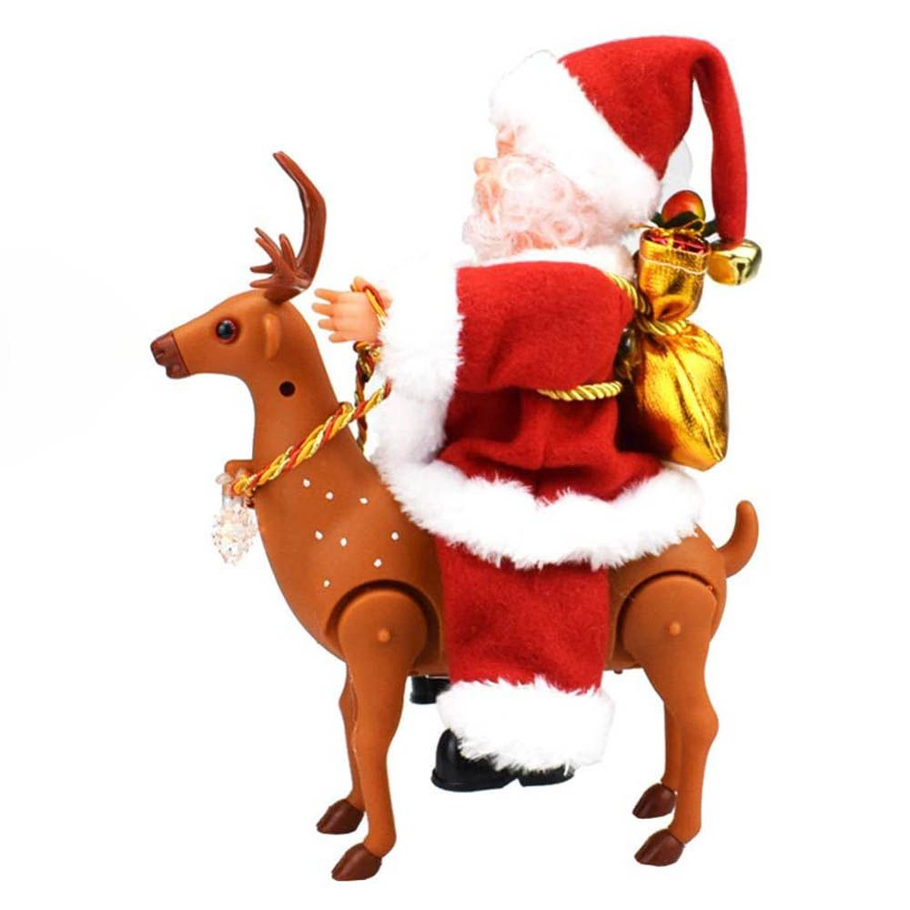 Galaxy Bubbles - Reindeer Riding Santa Claus Christmas Decoration