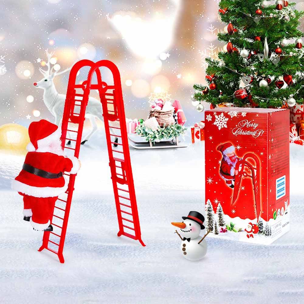 Galaxy Bubbles - Santa Claus Climbing Ladder Rope Christmas Decoration