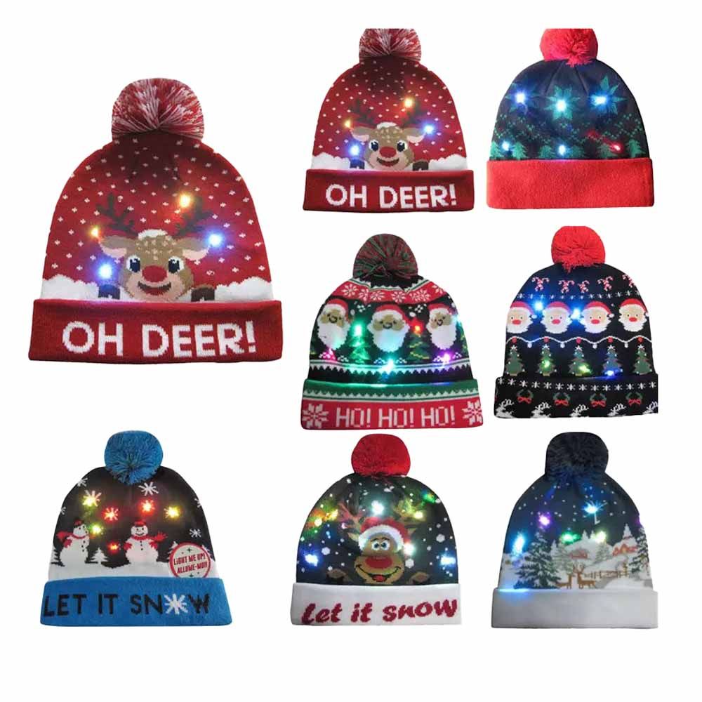 Galaxy Bubbles - Christmas Lights LED Head Cap 1pc - Style May Vary