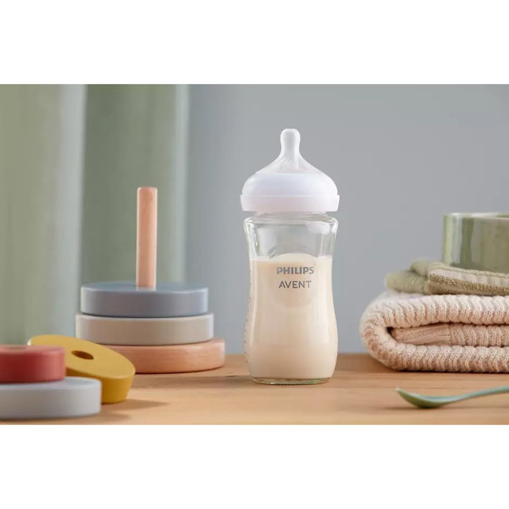 Philips - Avent Natural 3.0 Feeding Glass Bottle - 240 ml