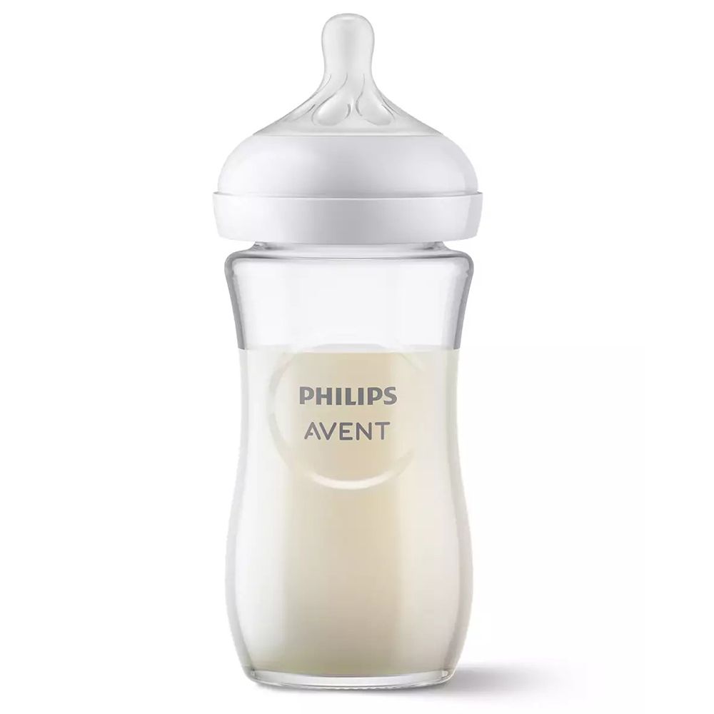 Philips - Avent Natural 3.0 Feeding Glass Bottle - 240 ml