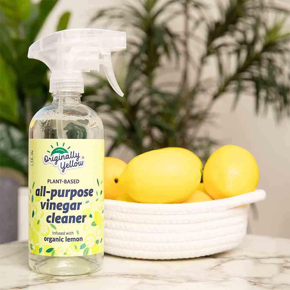 Originally Yellow - All-Purpose Vinegar Cleaner Spray - Lemon - 470 ml - Pack of 2