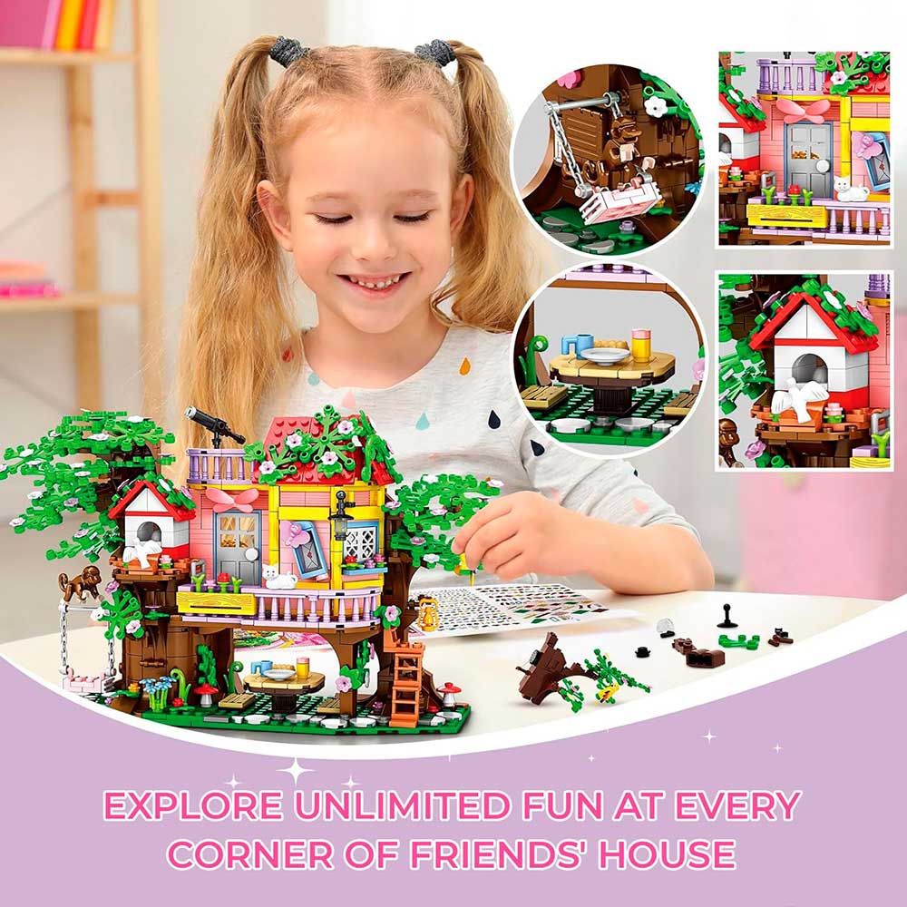 Woma - Dream City Tree House Building Blocks Set - 840 Pcs