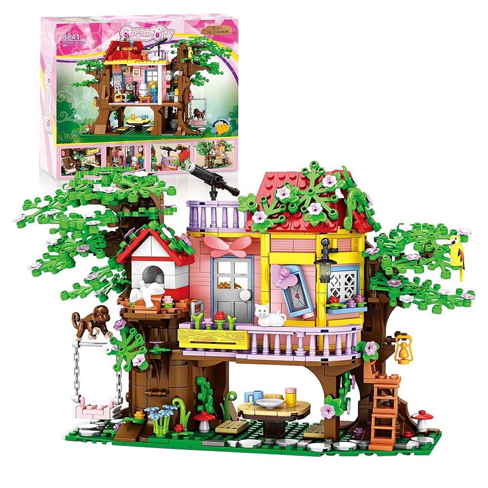 Woma - Dream City Tree House Building Blocks Set - 840 Pcs