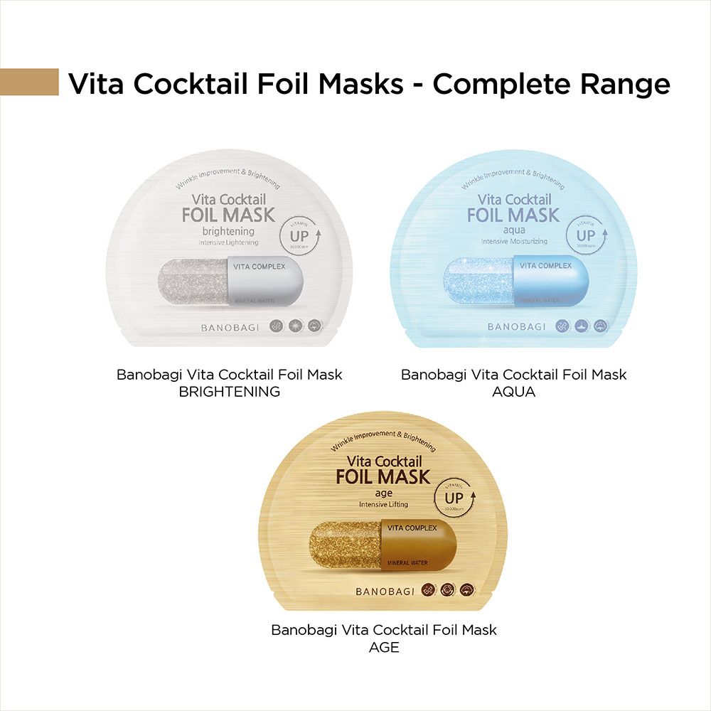 Banobagi - Vita Cocktail Foil Mask Age - 30ml - 3pcs