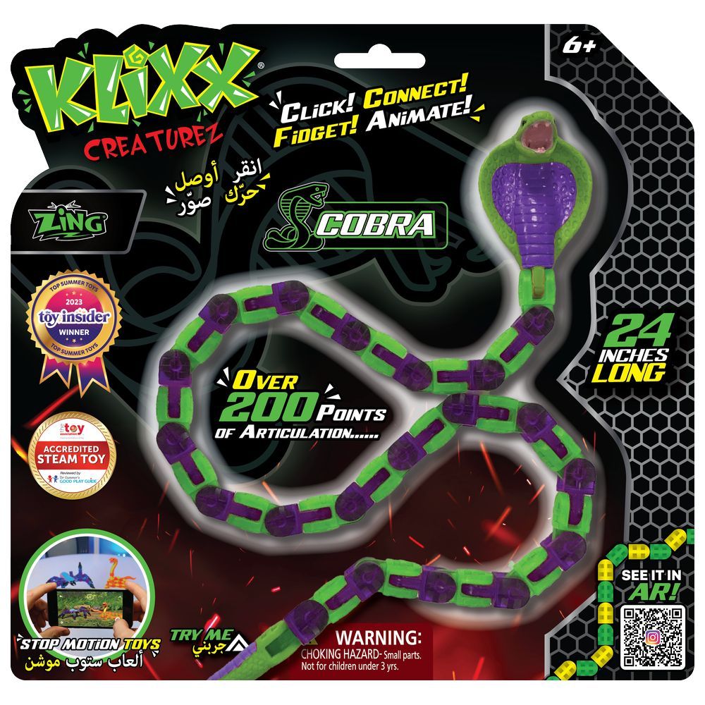 Klixx - Creaturez Fidget Toy - Cobra