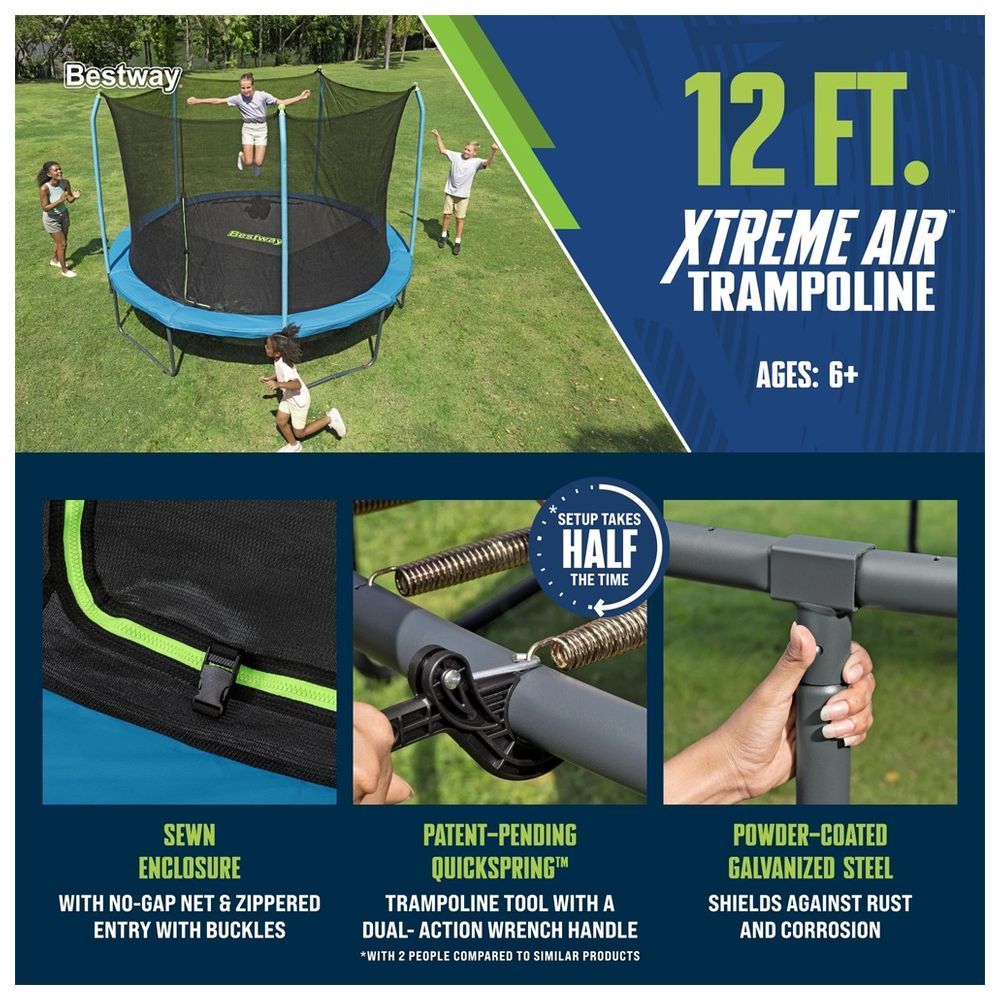 Megastar - BW Xtreme Air Trampoline - 12 ft