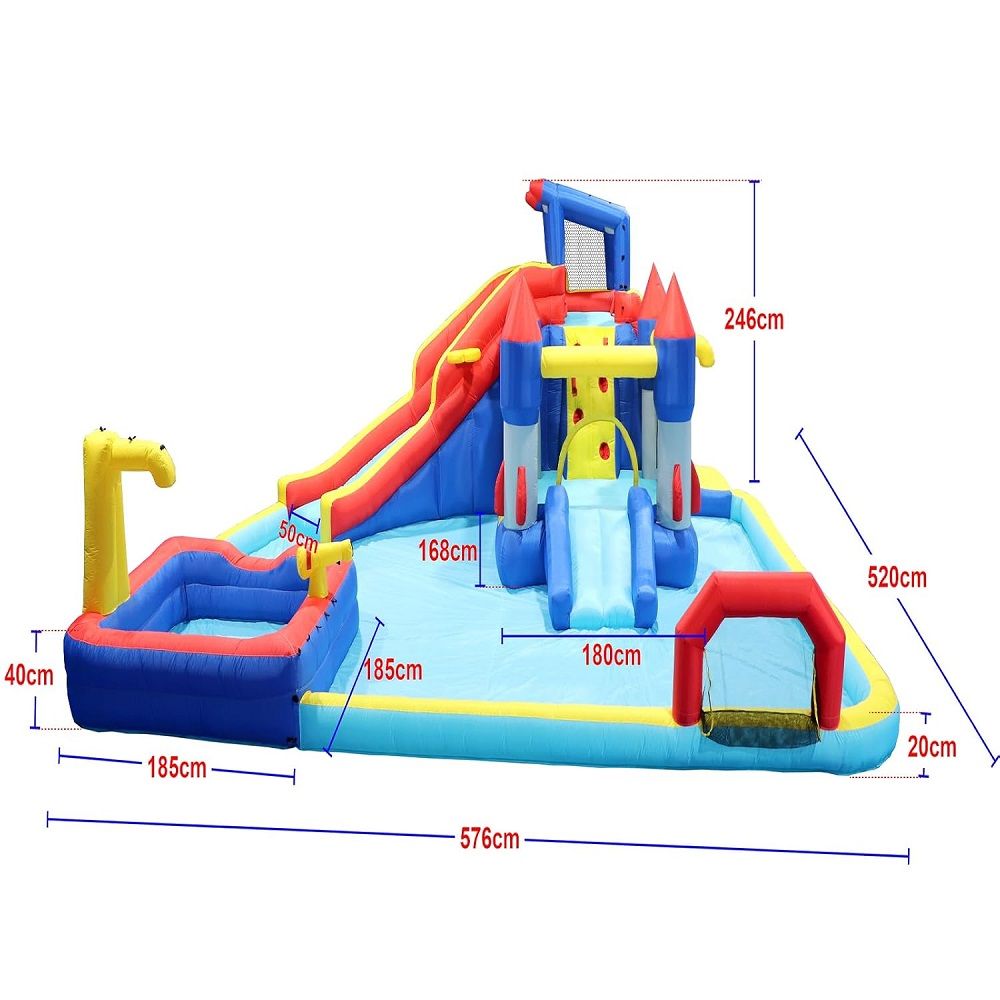 Megastar - 10-In-1 Inflatable H20 Water Fight Bounce House Water Park