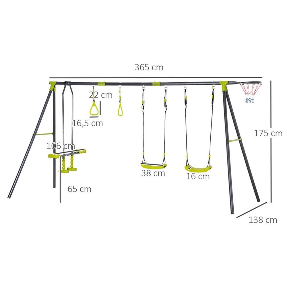 Megastar - Multi-Activity Kids Outdoor Swing Set