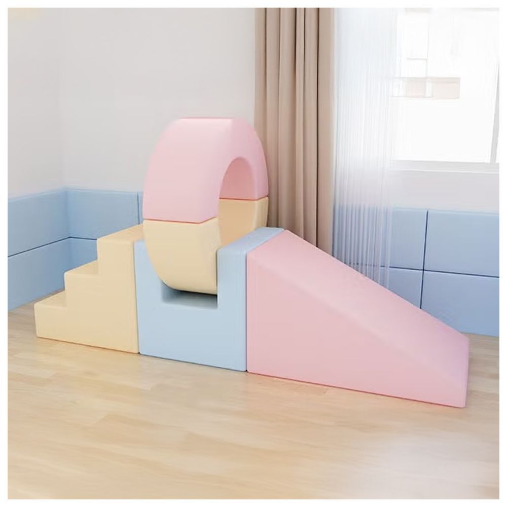 Megastar - Pastel 3 Step Climb And Crawl Soft Play Zone Activity Set