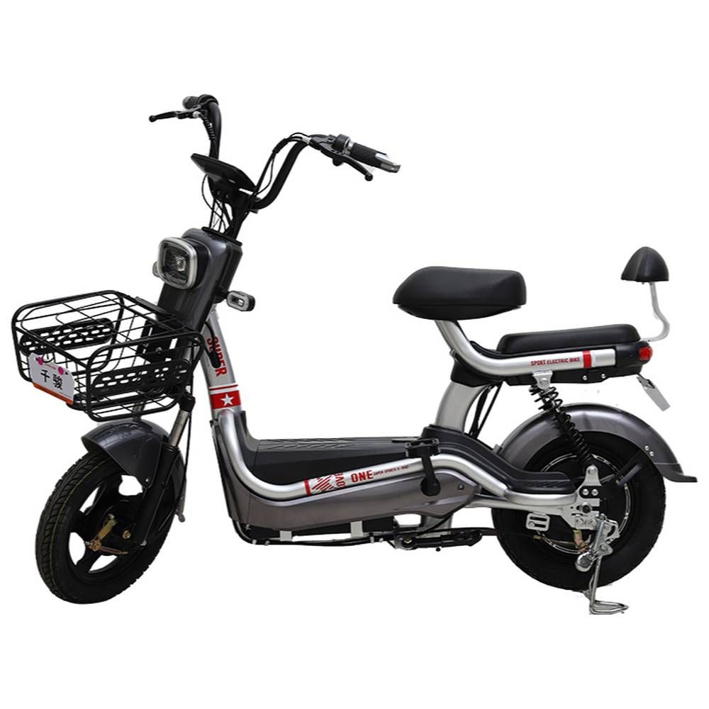 Megawheels - Power Shopper The Ultimate Grocery Pedal Assist E-Bike - Black