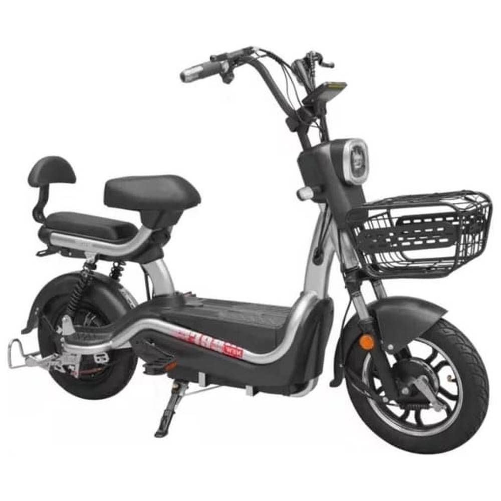 Megawheels - Power Shopper The Ultimate Grocery Pedal Assist E-Bike - Black