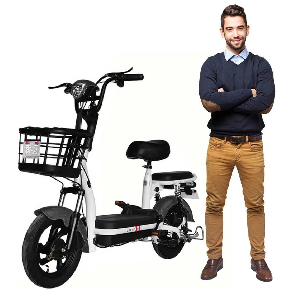 Megawheels - Fresh Ride Smart 2 Seater Electric Grocery Bike - Black