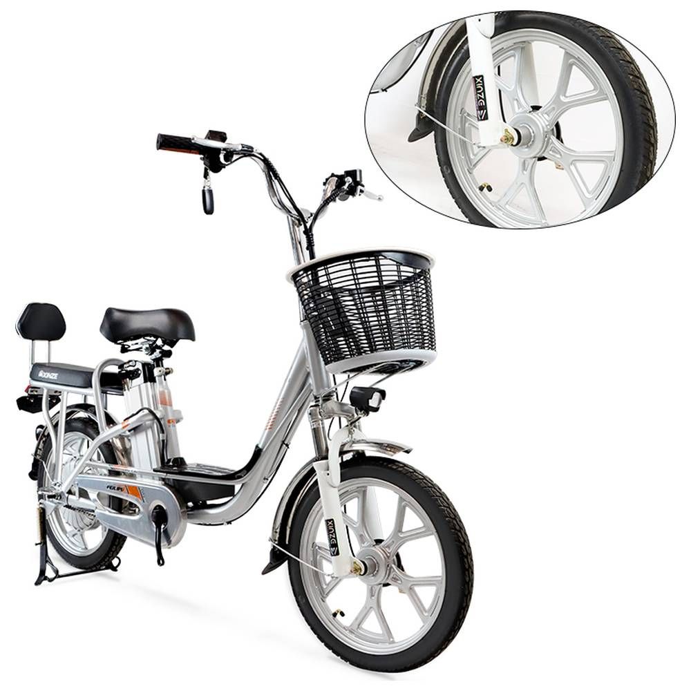 Megawheels - Electric Chargeable Alloy Lightweight E-Bike - Silver