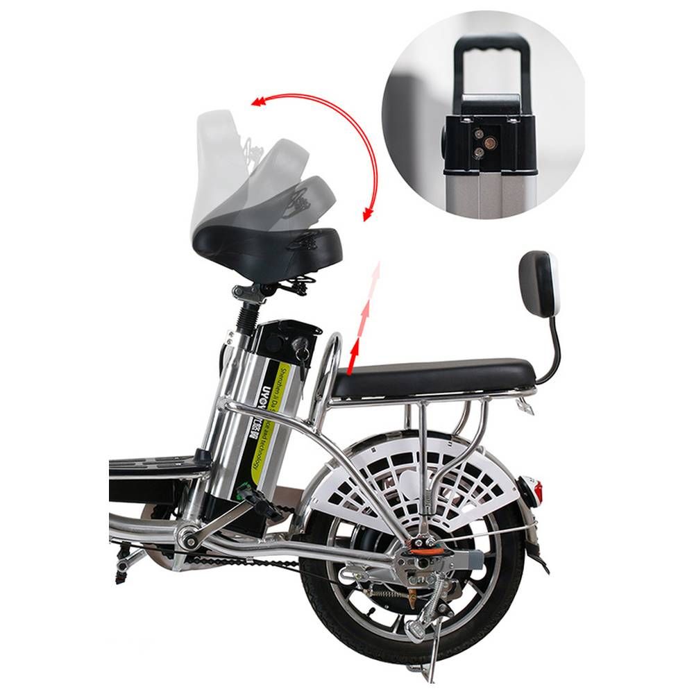 Megawheels - Electric Chargeable Alloy Lightweight E-Bike - Silver