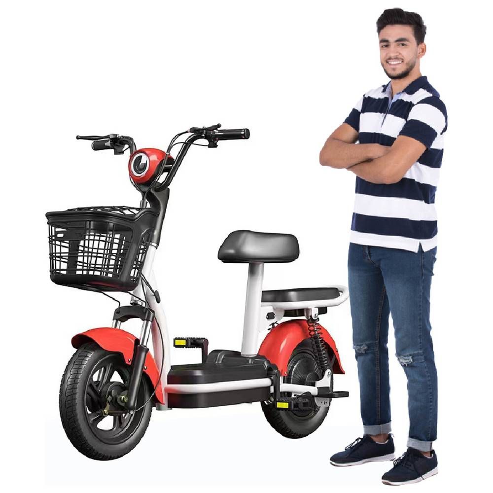 Megawheels - Fresh Ride Smart 2 Seater Electric Grocery Bike - Red