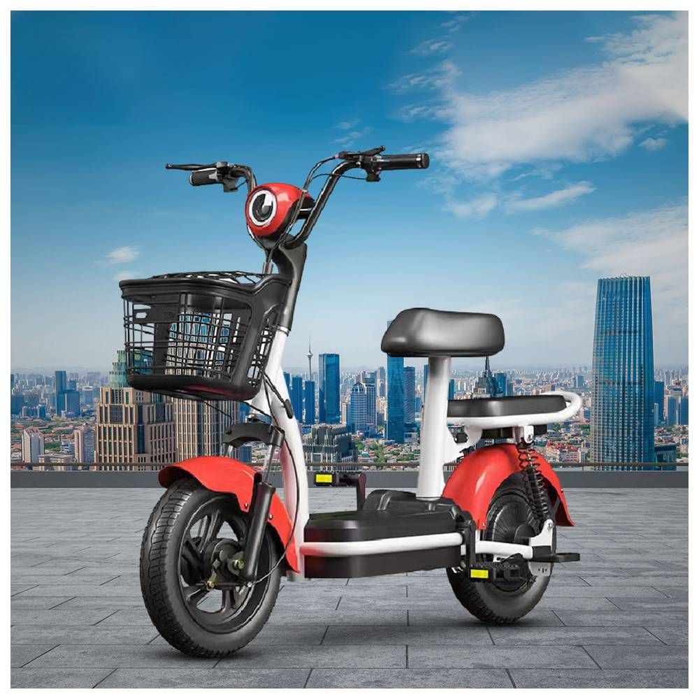 Megawheels - Fresh Ride Smart 2 Seater Electric Grocery Bike - Red