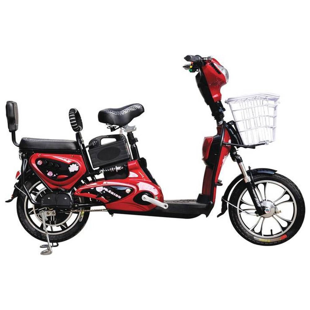 Megawheels - SwiftCart The Ultra-Light Grocery E-Bike - Red - 16 Inch