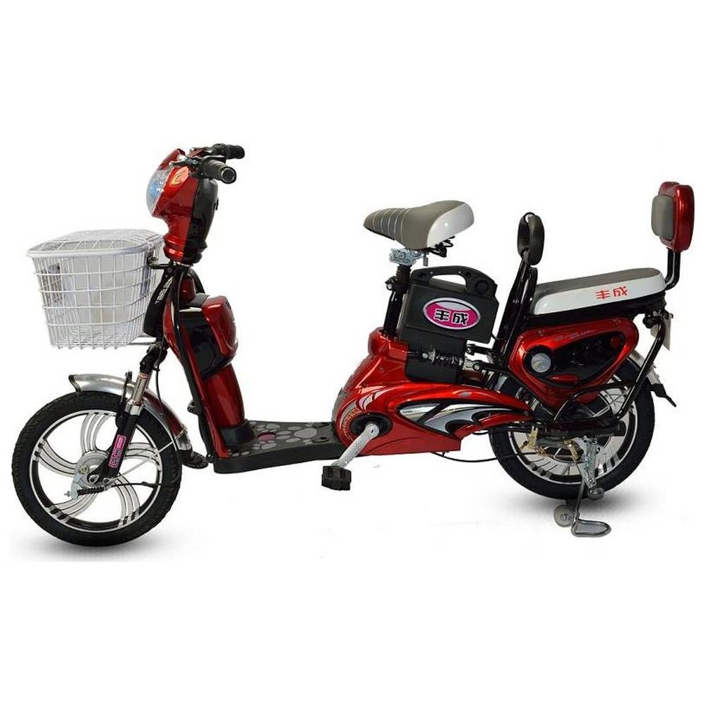 Megawheels - SwiftCart The Ultra-Light Grocery E-Bike - Red - 16 Inch