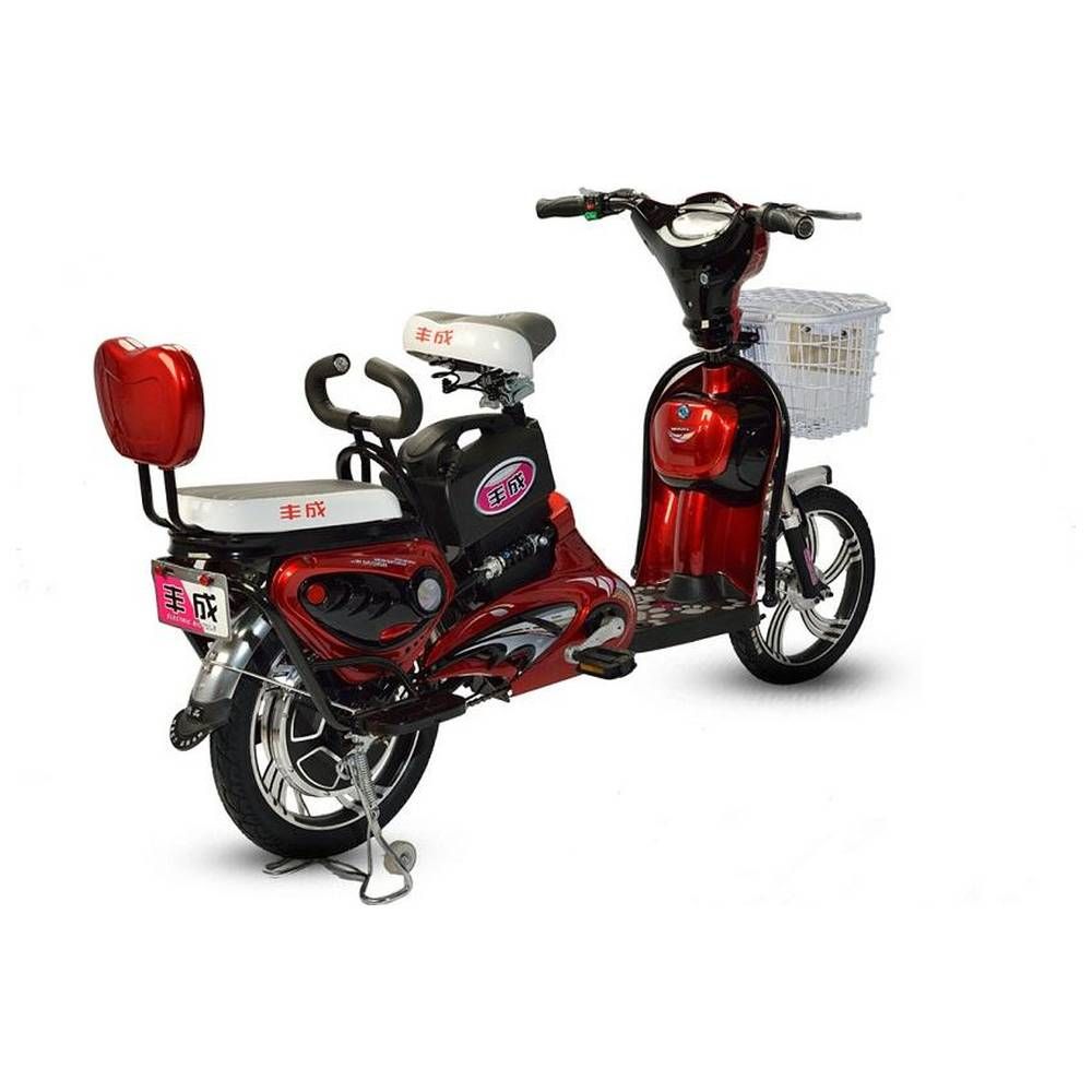 Megawheels - SwiftCart The Ultra-Light Grocery E-Bike - Red - 16 Inch