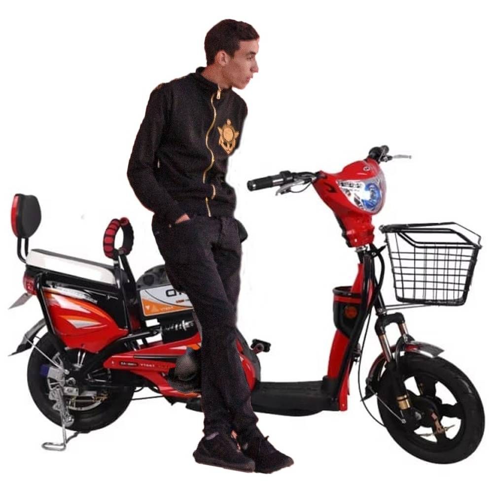 Megawheels - SwiftCart The Ultra-Light Grocery E-Bike - Red - 16 Inch