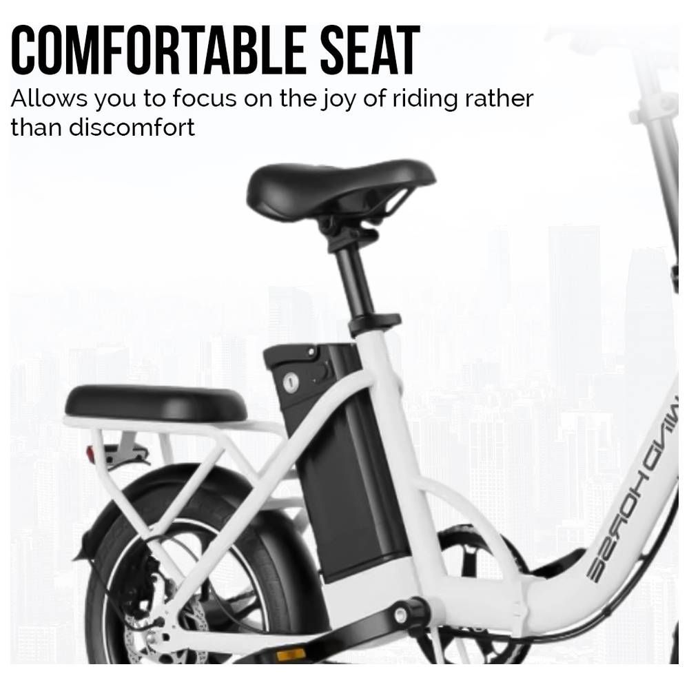 Megawheels - Carbon Alloy Foldable E-Bike - White