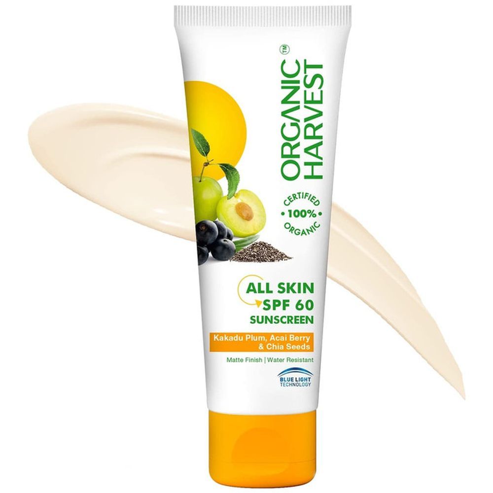 Organic Harvest - SPF 60 All Skin Sunscreen w/ Pink Tinted Lip Balm