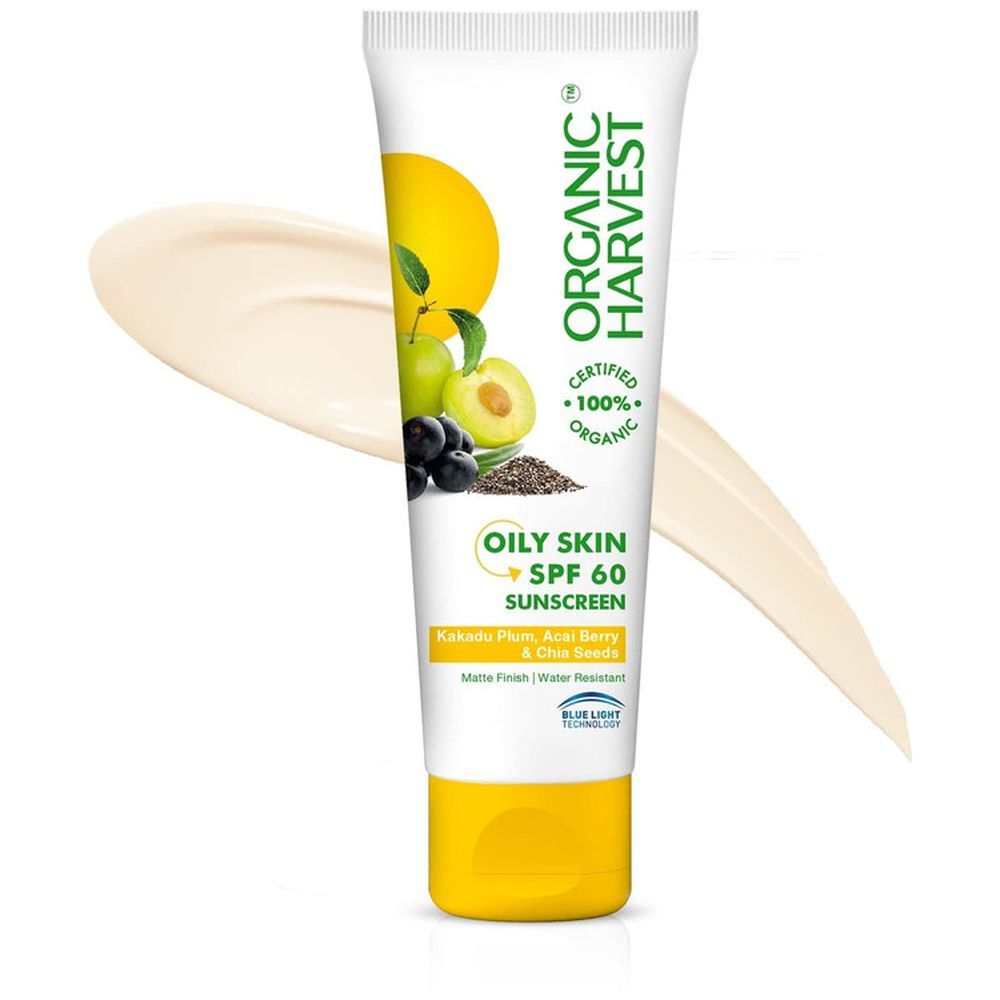 Organic Harvest - SPF 60 Oily Skin Sunscreen w/ Pink Tinted Lip Balm