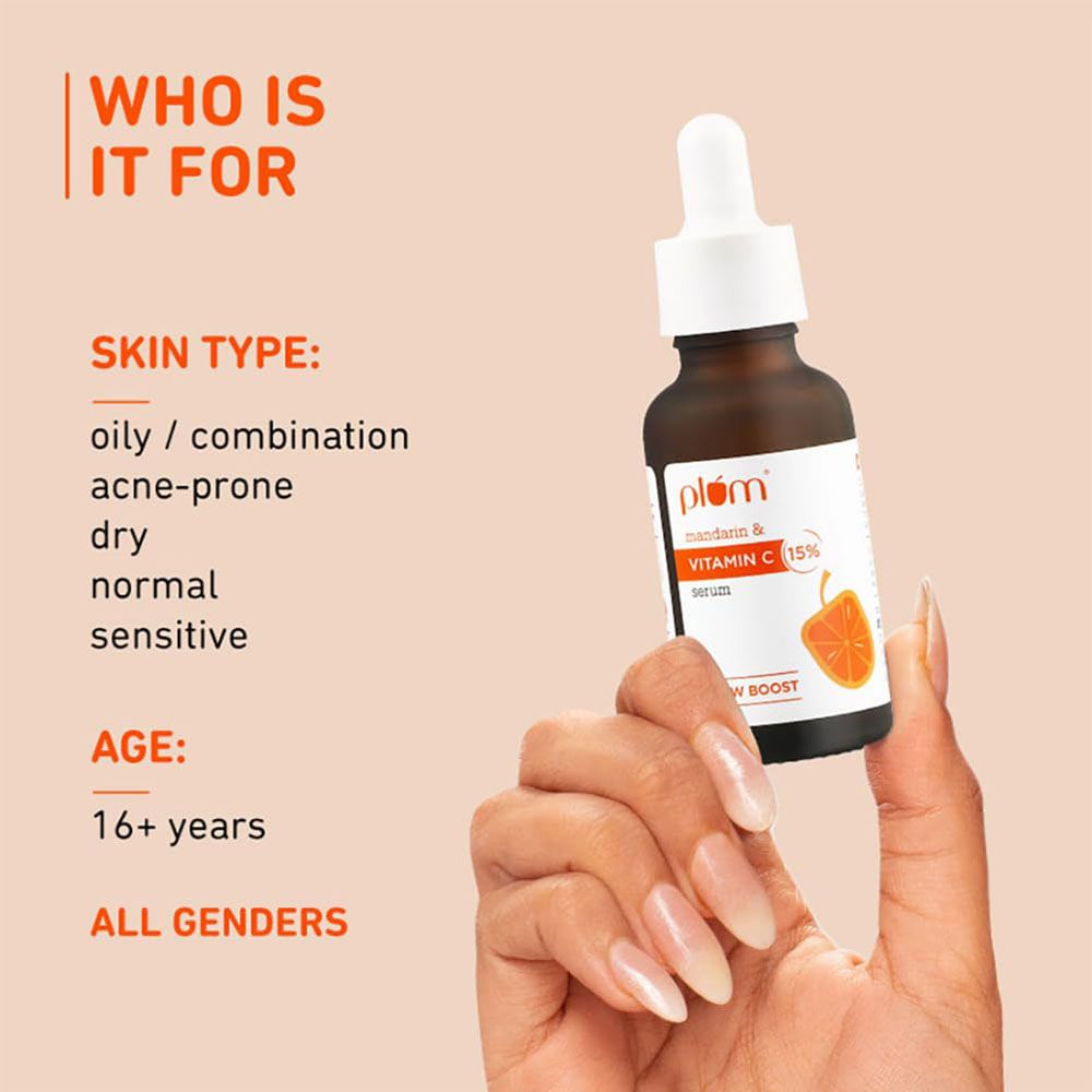 Plum Goodness - 15% Vitamin C Face Serum With Mandarin - 30 ml