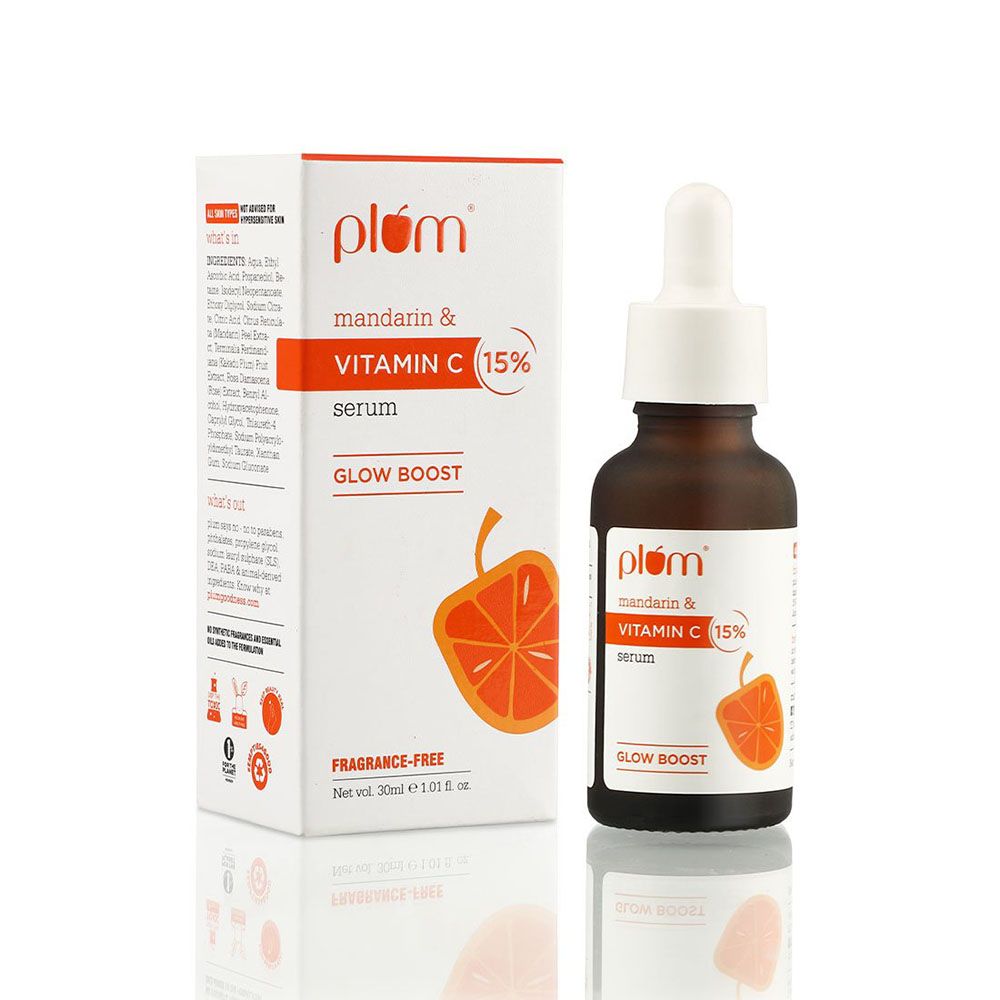 Plum Goodness - 15% Vitamin C Face Serum With Mandarin - 30 ml