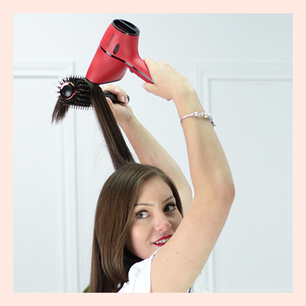 Revlon - Airflow Control Dryer W/ Rotating Built-in Concentrator - Red