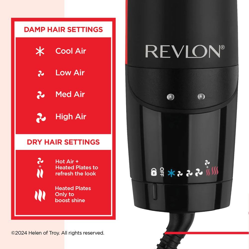 Revlon - One-Step Air Straight 2-In-1 Dryer & Straightener